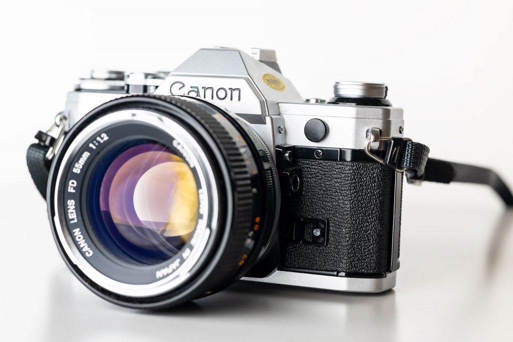 Die Canon AE-1 mit FD55mm f1,2